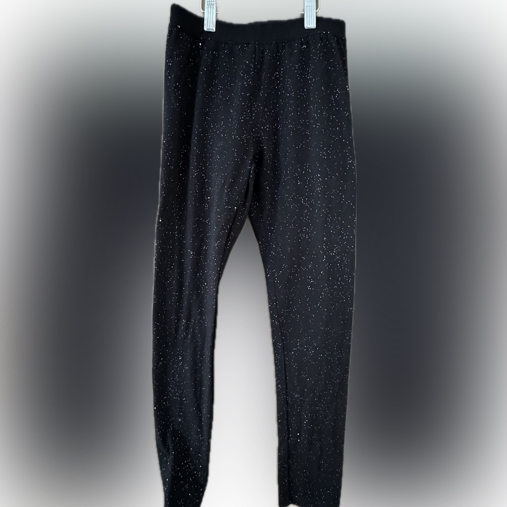 Kid's Cat & Jack Glittery Black Leggings